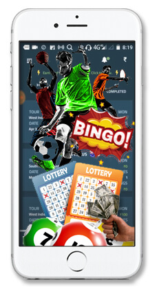 Sports Betting, Bingo, and Lottery - Betting Website - Mobile Device