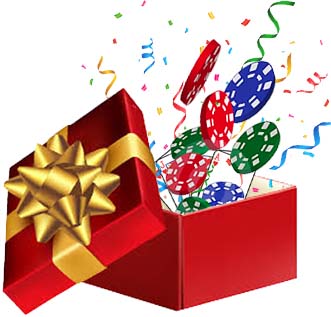 Unboxing a Gift with Festive Playing Cards and Poker Chips