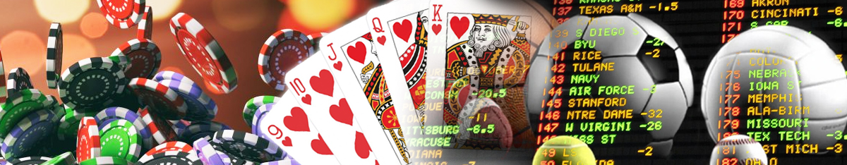 Poker Chips, Playing Cards, Sportsbooks, and Sports Balls