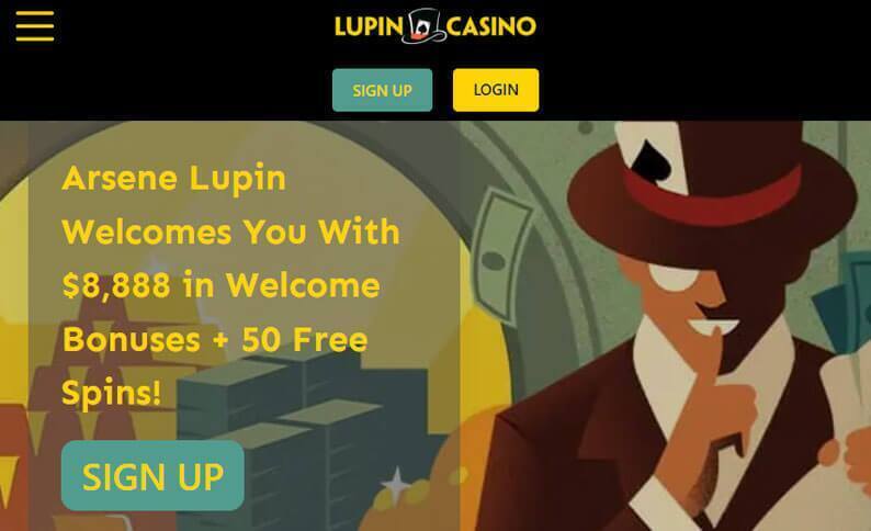 Lupin Casino Screenshot 1