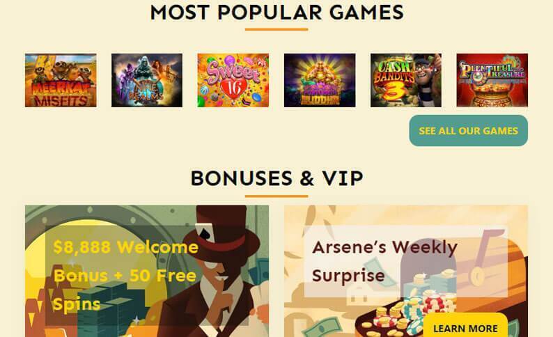 Lupin Casino Screenshot 2