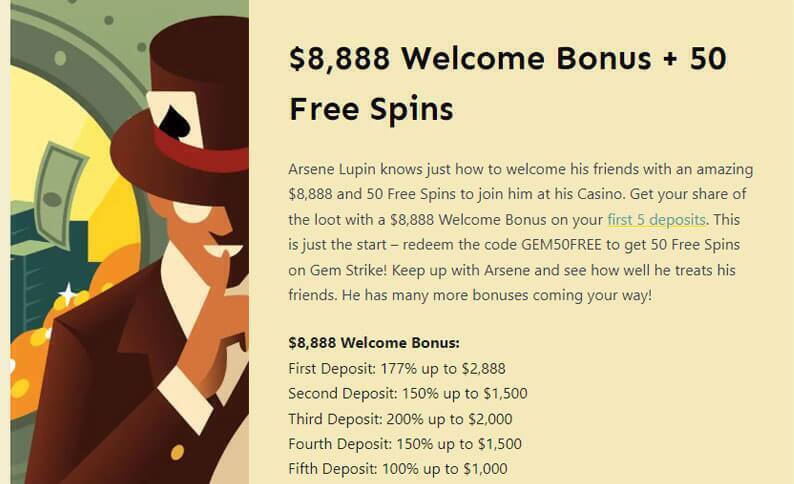 Lupin Casino Screenshot 4