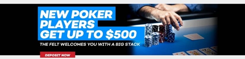 Screenshot of Bovada poker bonus promotion.