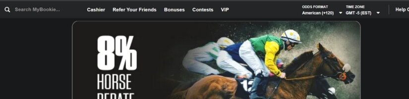 MyBookie Horse Racing Banner