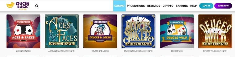 DuckyLuck Casino surpasses the typical 100% welcome bonus, offering an astounding 500% deposit match up to $2,500 on deposits of $25 or more. Customers using cryptocurrency receive an even more attractive 600% match up to $3,000 on their first deposit.