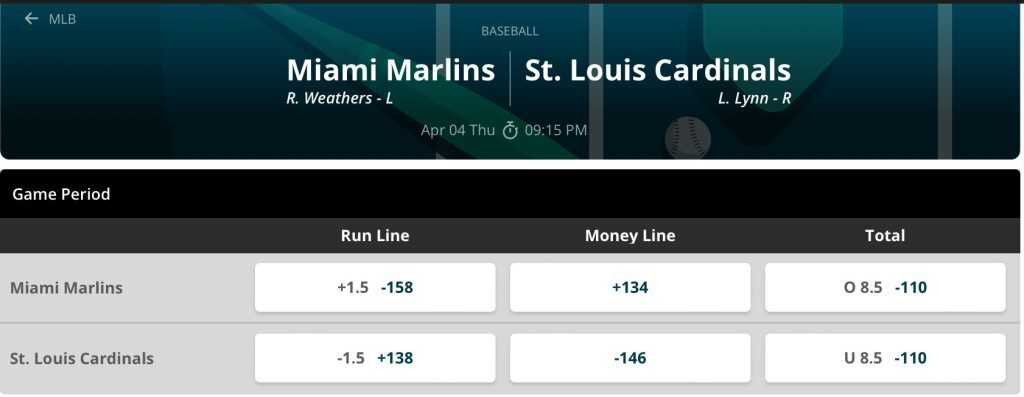 The Marlins are scheduled to face off against the Cardinals in a regular-season match in Major League Baseball.