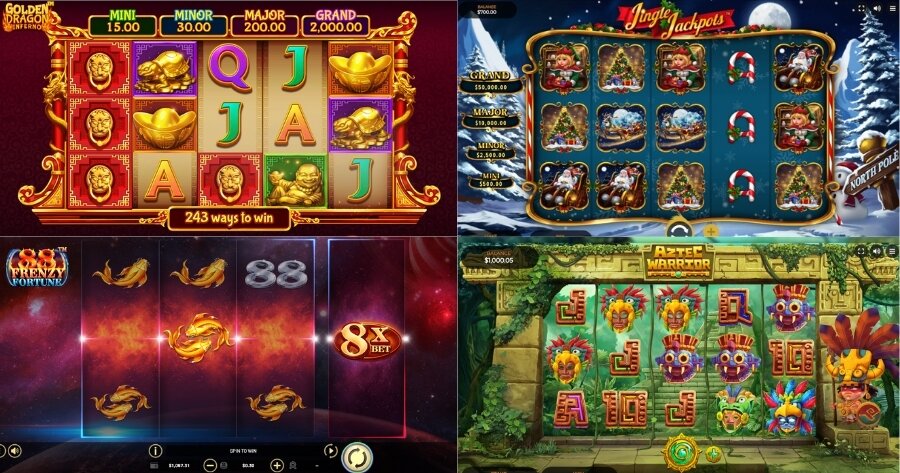 Medium volatility slots gameplay.