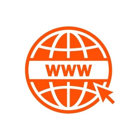Icono de página web naranja.
