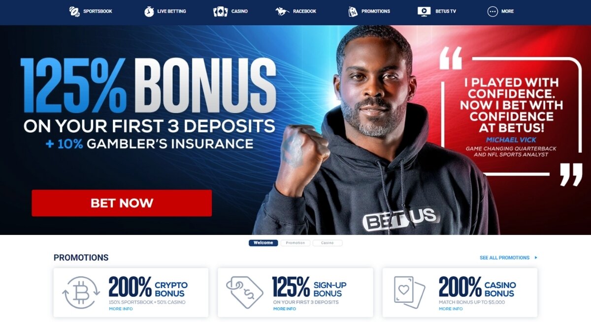 BetUS homepage