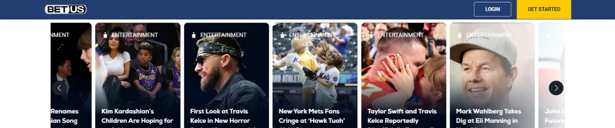 BetUS’s Entertainment Betting Section