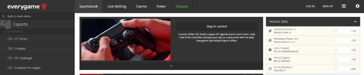 Everygame esports betting.