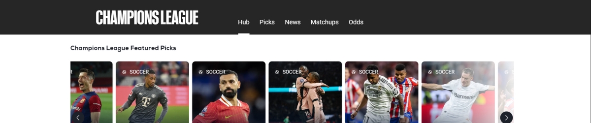 BetUS is renowned as our favorite platform for Champions League bets, offering a variety of lines such as odds to win, leading scorer, and much more. The BetUS TV section features a dedicated show for Champions League insights, including betting tips and game previews. You can explore more in The Locker Room, which provides blogs and game predictions to help enhance your betting strategy.